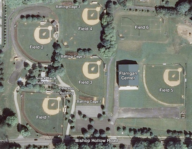 Newtown Edgmont Little League Field Map